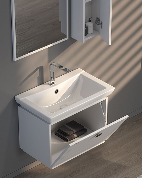 PVC vanity cabinet model D-6010